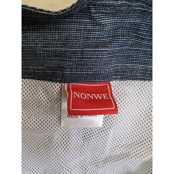 Nonwe Board Shorts Mens Swimming Trunks Blue Pink White Swim Beach Size 42 - Picture 4 of 7